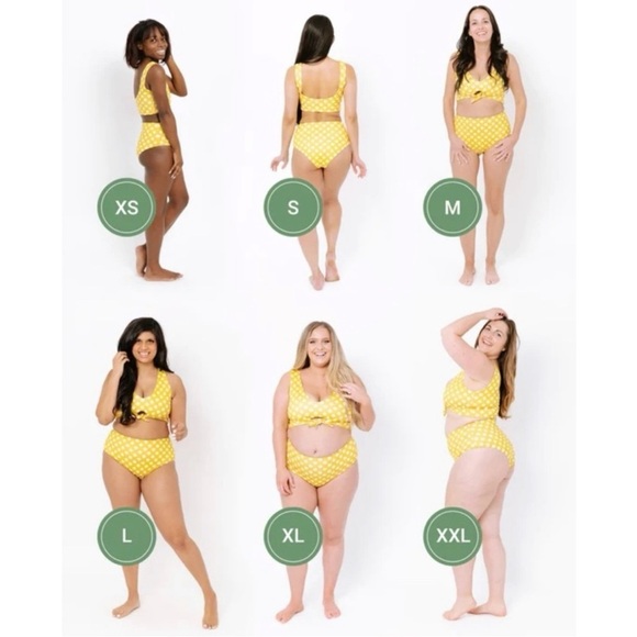 IMAGINE PERRY x JILLIAN HARRIS • Polka Dot High Waisted Bikini in Yellow - Picture 11 of 12